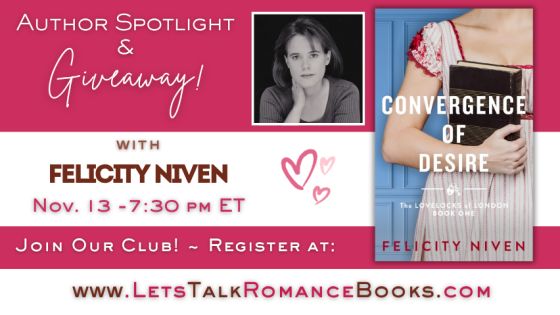VIRTUAL EVENT: Author Spotlight & Giveaway with Felicity Niven!