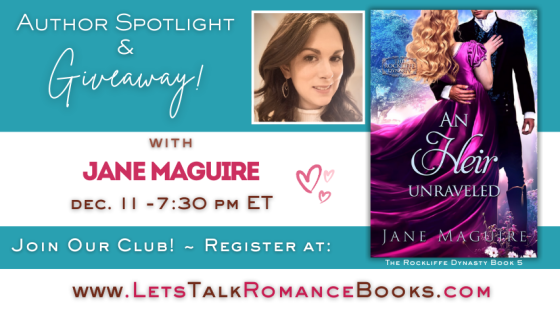 VIRTUAL EVENT: Author Spotlight & Giveaway with Jane Maguire!