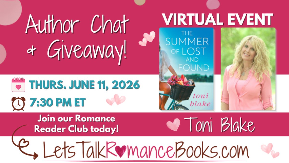 VIRTUAL EVENT: Author Chat & Giveaway with Toni Blake!