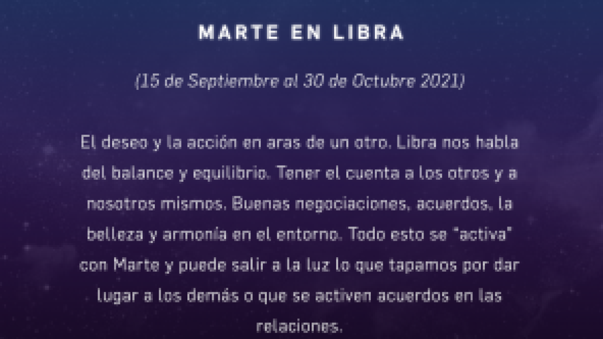 MARTE EN LIBRA