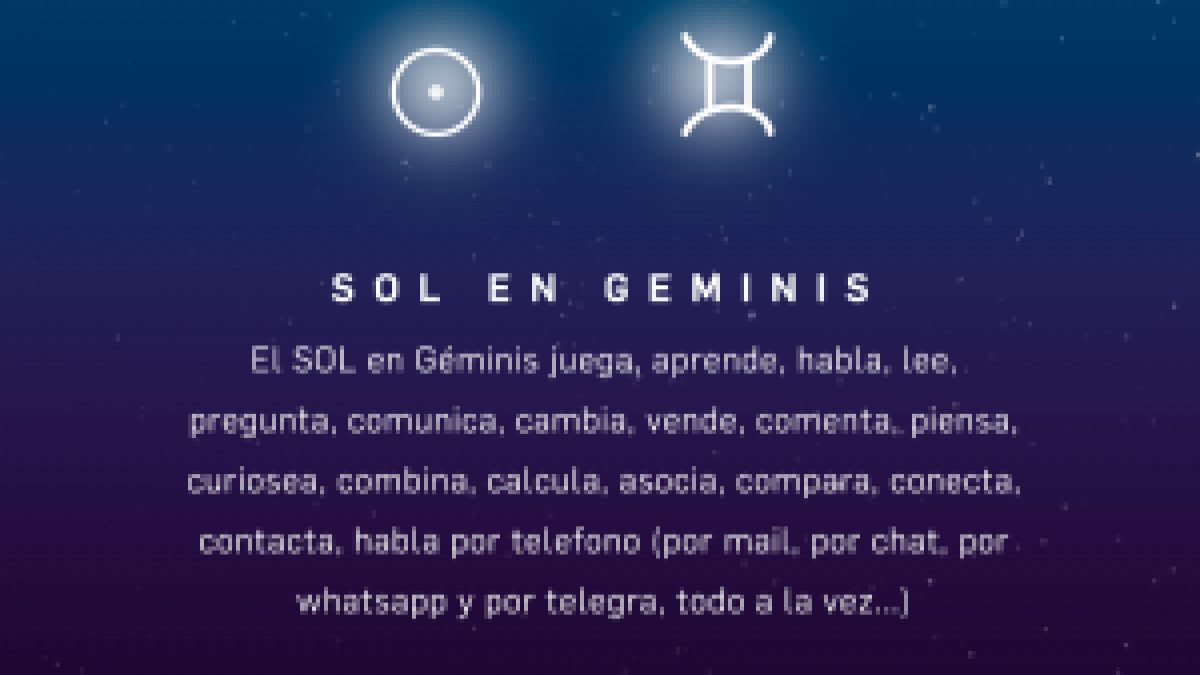 SOL EN GEMINIS