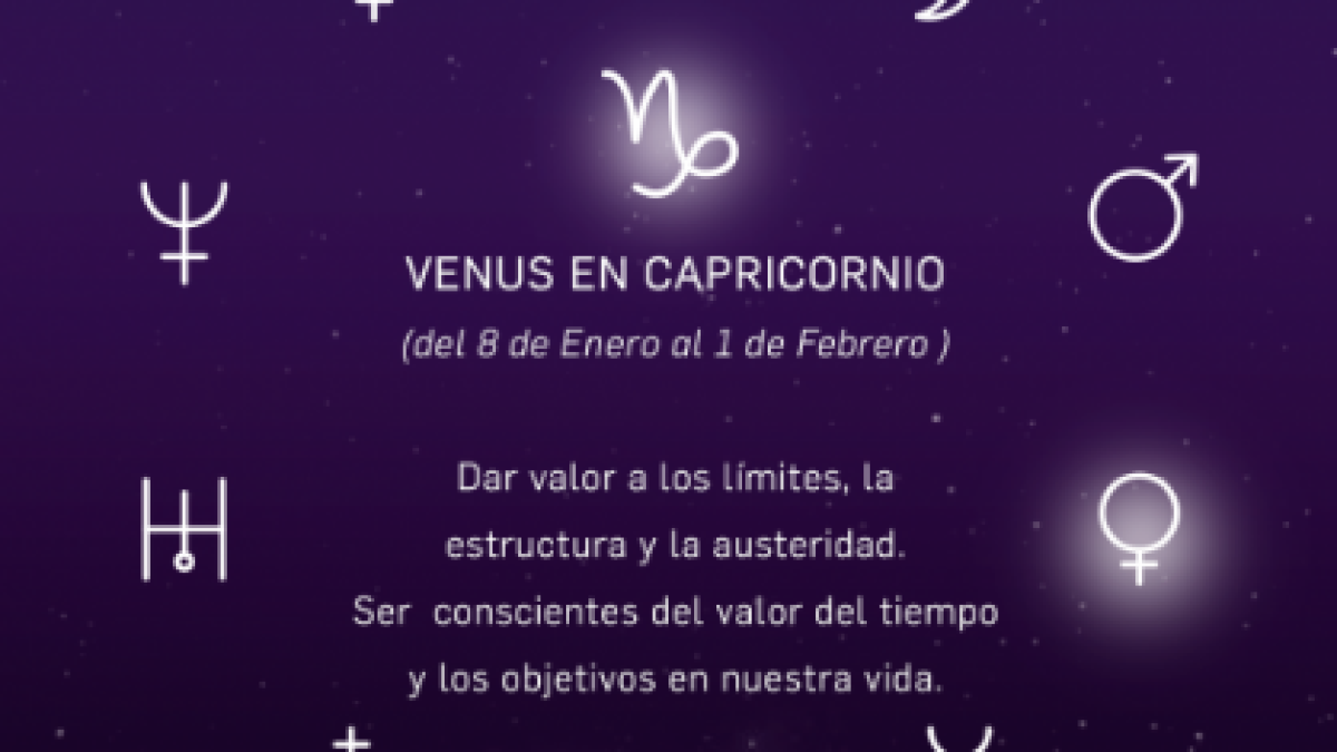 VENUS EN CAPRICORNIO