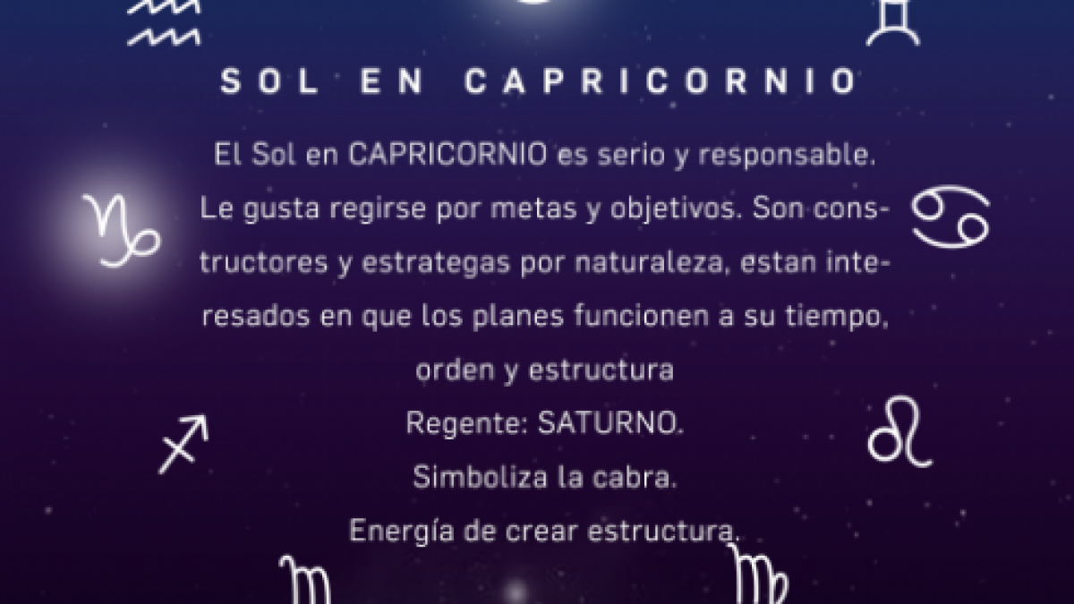 SOL EN CAPRICORNIO