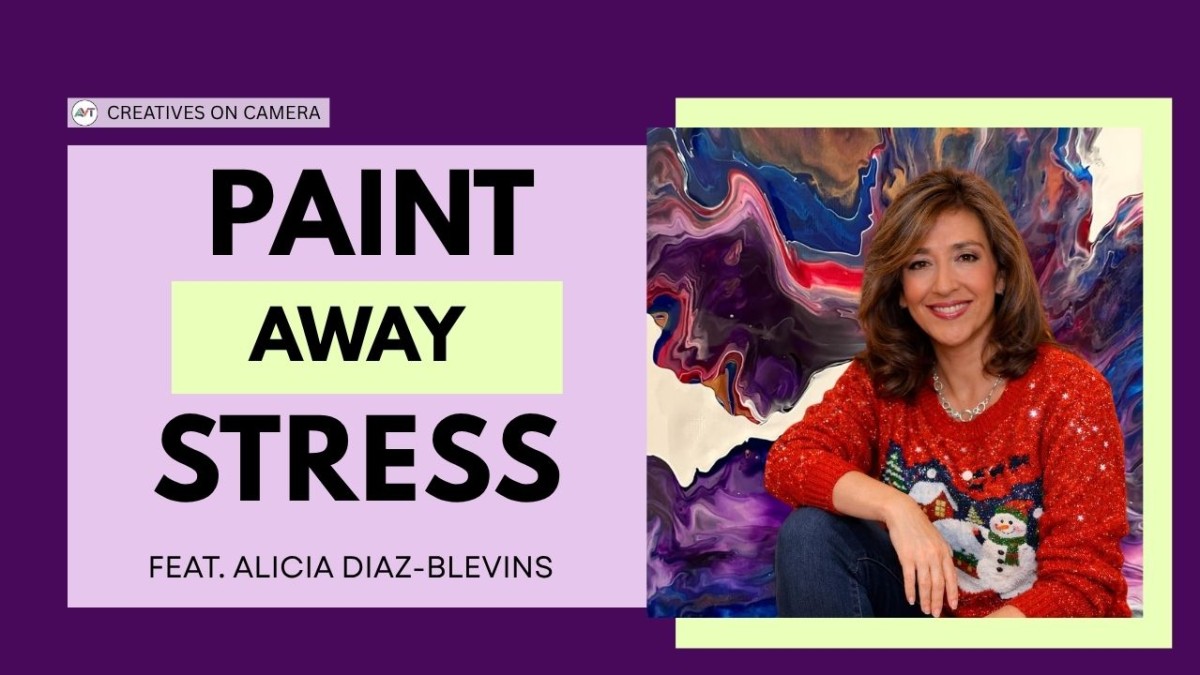 How Alicia Diaz-Blevins Uses Fluid Art to Teach Creativity and Stress Relief
