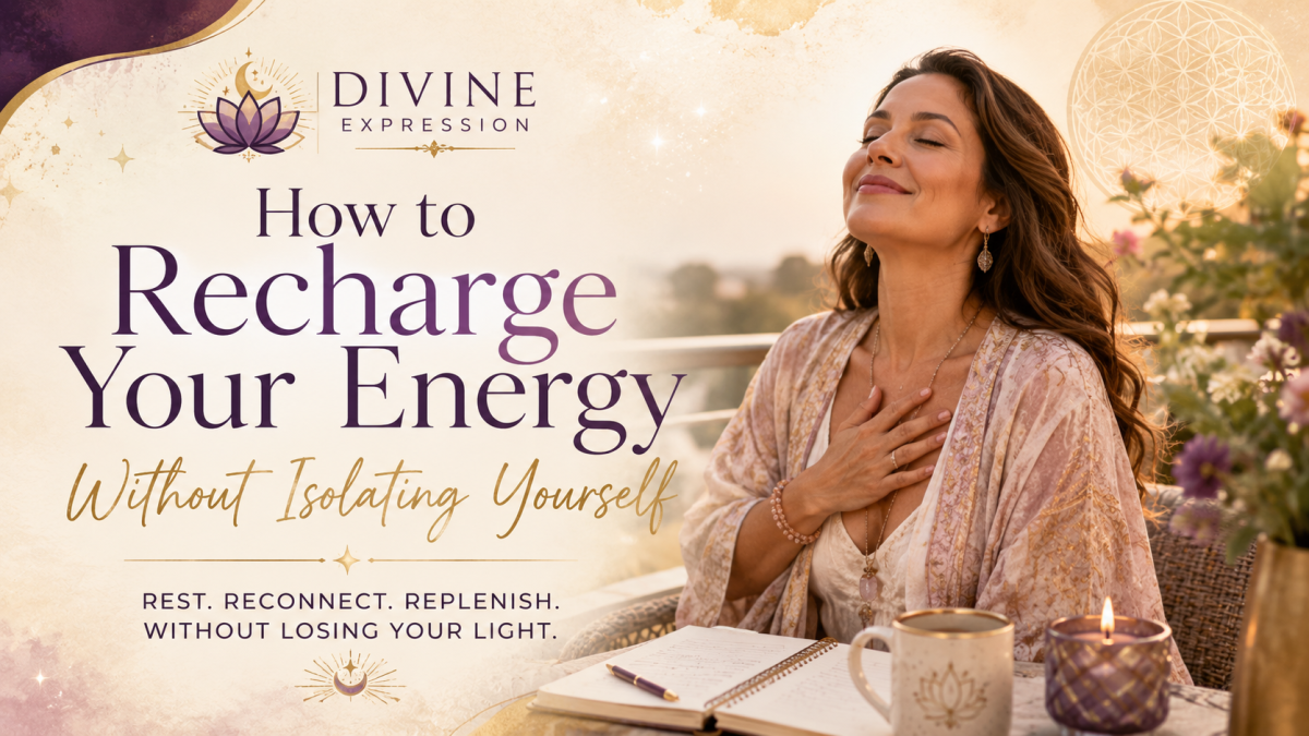 How to Recharge Your Energy Without Isolating Yourself