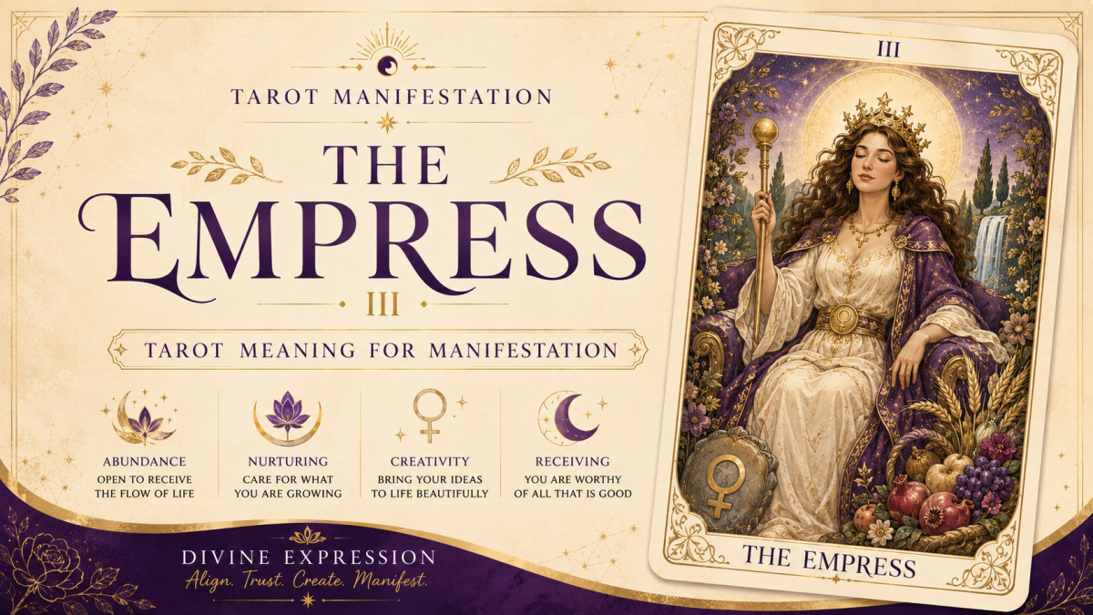 The Empress Tarot Meaning for Manifestation: Abundance & Receiving