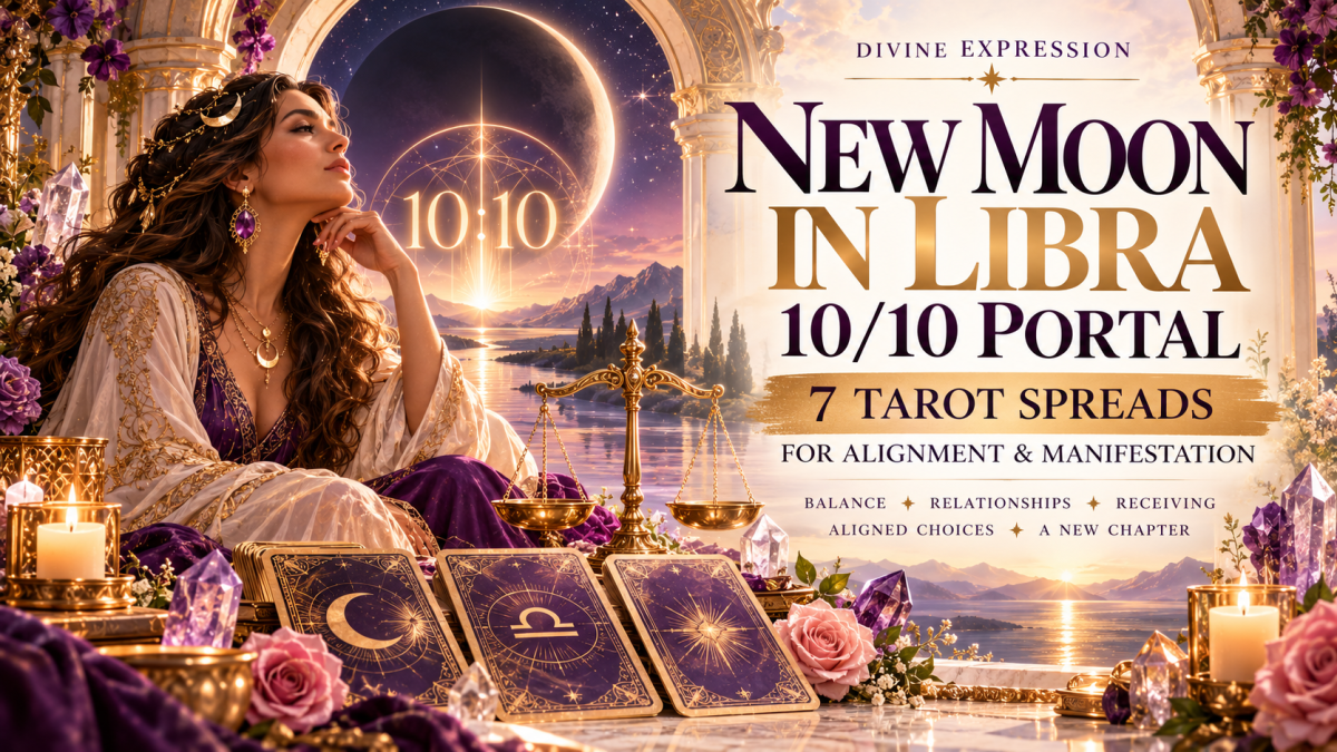 New Moon in Libra 10/10 Portal: 7 Tarot Spreads for Manifestation