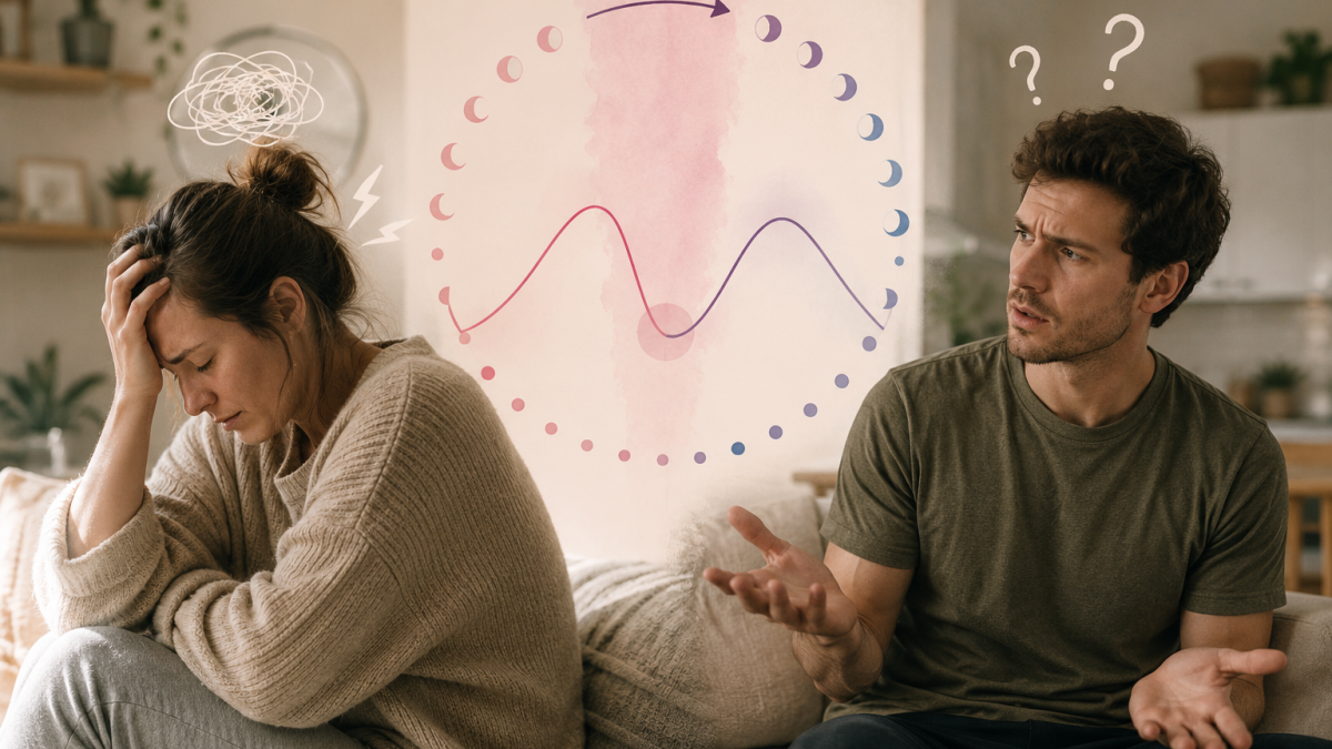 When Estrogen Drops and ADHD Gets LOUD: A Guide for Women with ADHD and Their Partners