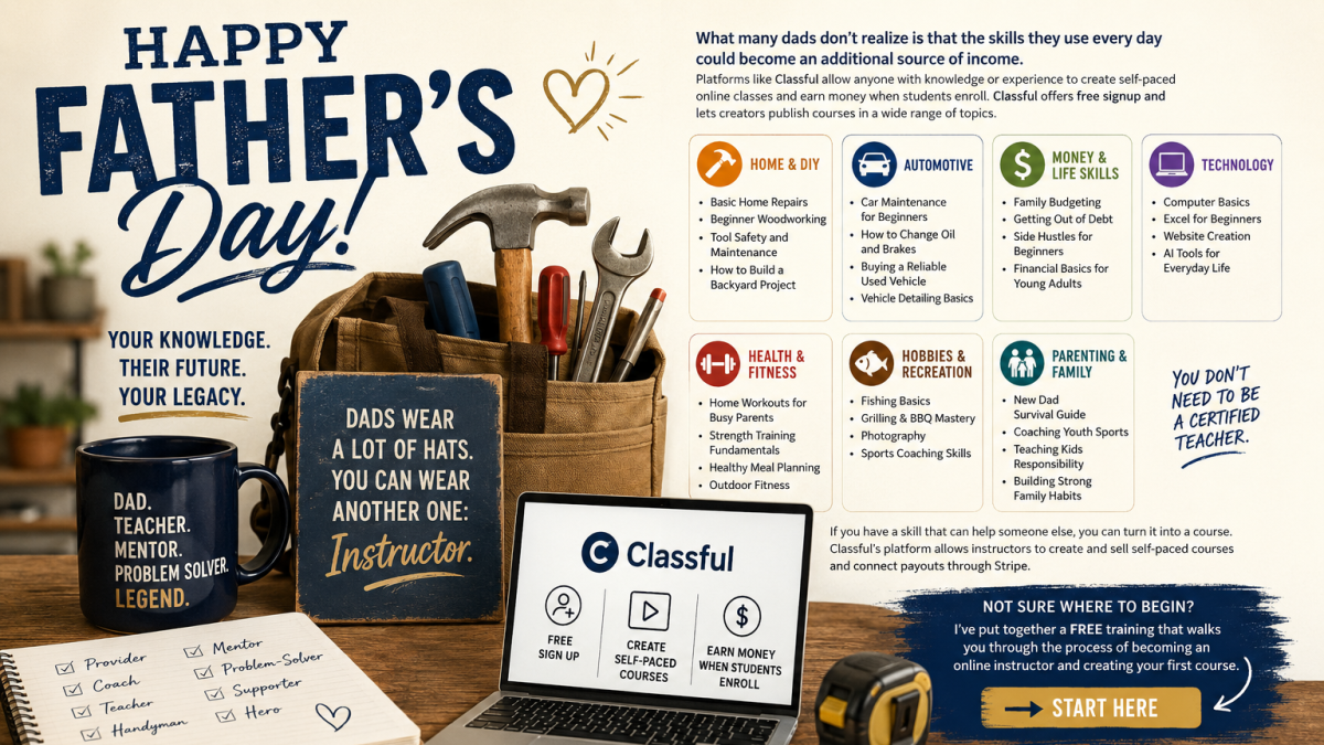 Dads: Turn Your Skills Into Extra Income This Father's Day