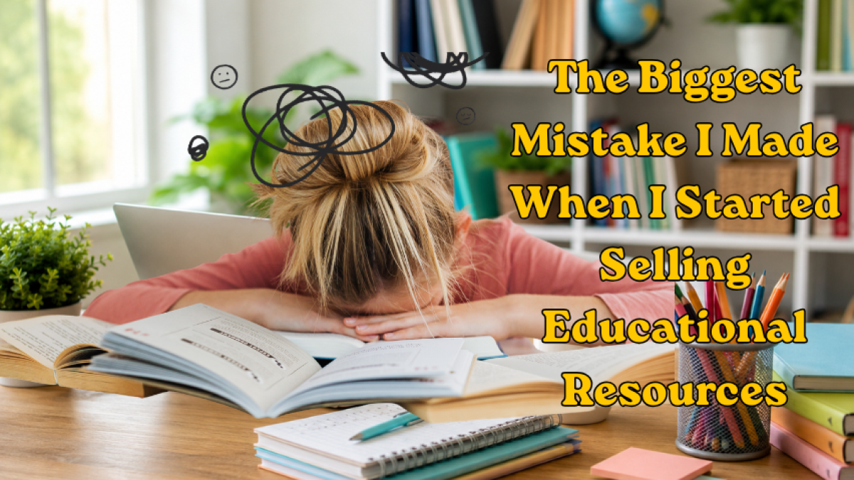 The Biggest Mistake I Made When I Started Selling Educational Resources