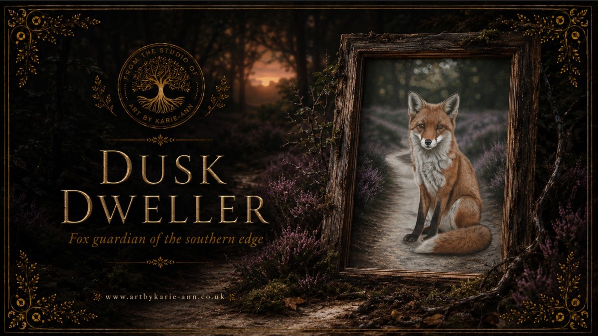 Dusk Dweller: Golden Fox Artwork of the Woodland Realm’s Southern Threshold