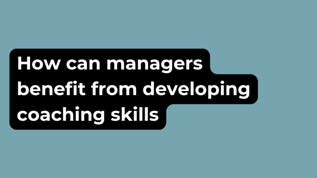 How can managers benefit from developing coaching skills