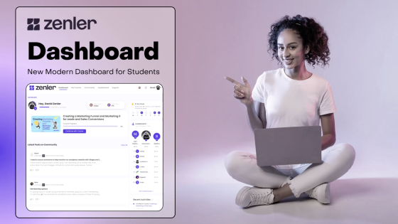 Zenler's New Student Dashboard: Gamification & Leaderboards for Online Course Creators