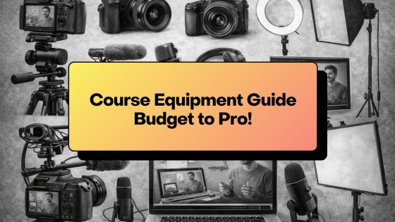 Course Equipment Guide (Everything You Need to Record Professional Lessons on a Budget)