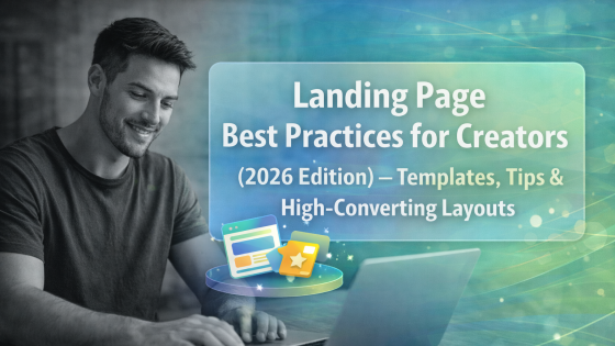 Landing Page Best Practices for Creators (2026 Edition) — Templates, Tips & High-Converting Layouts