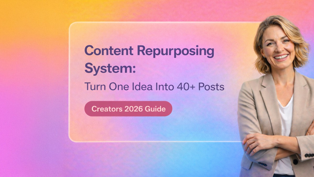 Content Repurposing System: Turn One Idea Into 40+ Posts (Creators 2026 Guide)