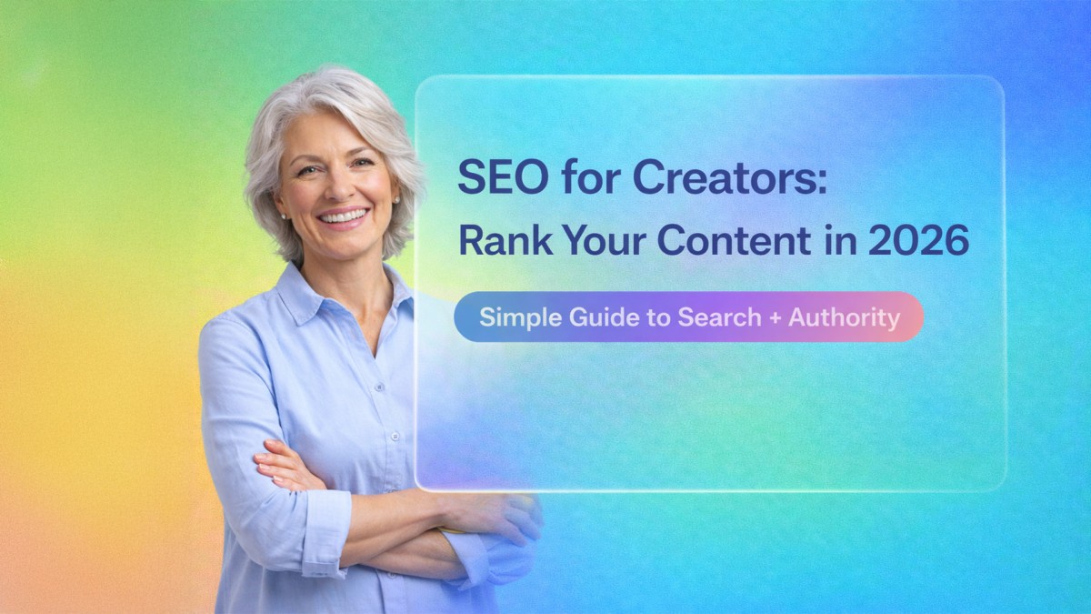 SEO for Creators: Rank Your Content in 2026 (Simple Guide to Search + Authority)