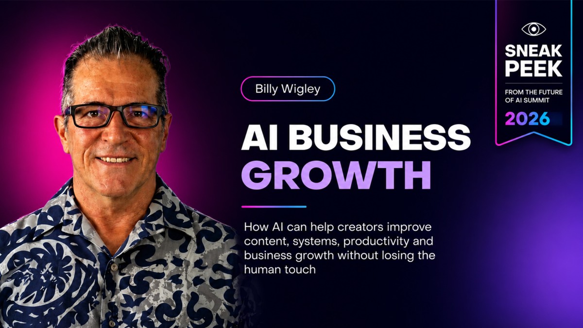 Billy Wigley at Zenler AI Summit 2026 — Spark Framework and AI Business Growth