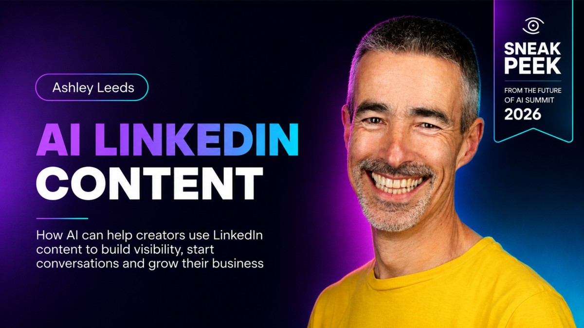 Ashley Leeds at Zenler AI Summit 2026 — AI Tools for LinkedIn and Business Productivity