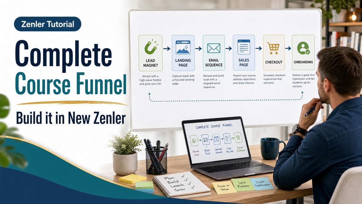 Zenler Course Funnel Tutorial: Complete Build