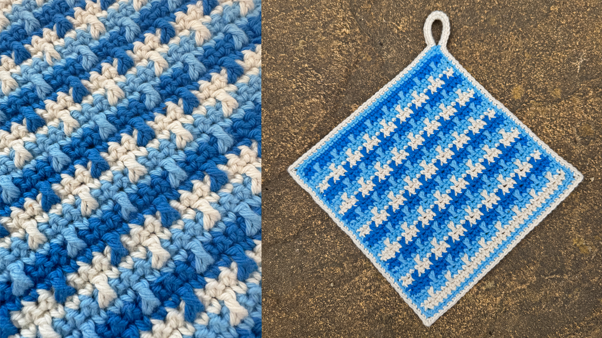 Textured Pot Holder - Free crochet pattern revisted