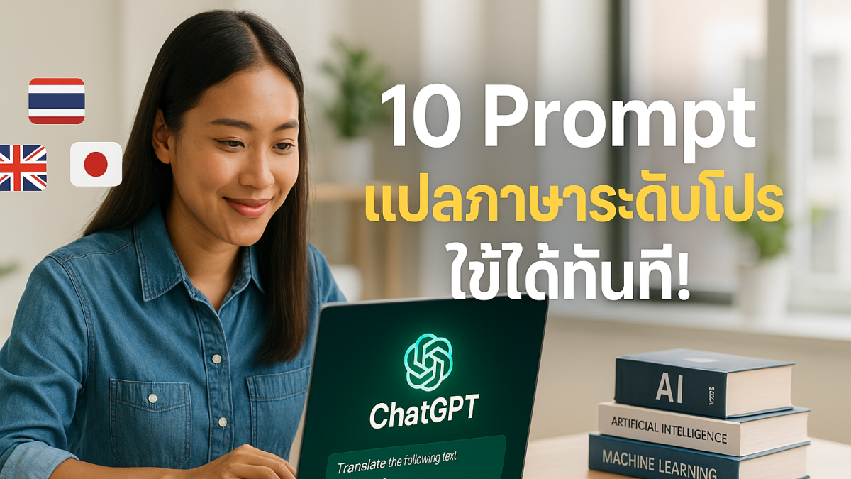 10 Prompt แปลภาษาด้วย ChatGPT ระดับโปร ใช้ได้ทันที สร้างผลลัพธ์ได้จริง