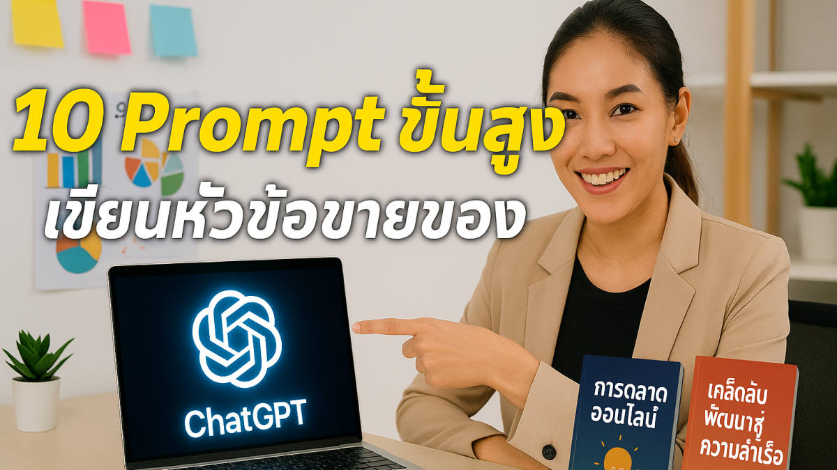10 Prompt ขั้นสูงใช้กับ ChatGPT เขียน SEO Title ภาษาไทยให้ปัง ขายของติดหน้าแรก