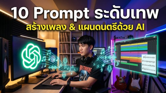 แจก 10 คำสั่ง Prompt ChatGPT Music ระดับเทพ สร้างเพลงและแผนดนตรีด้วย AI ฉบับมือโปร อัปเดตใหม่ล่าสุด