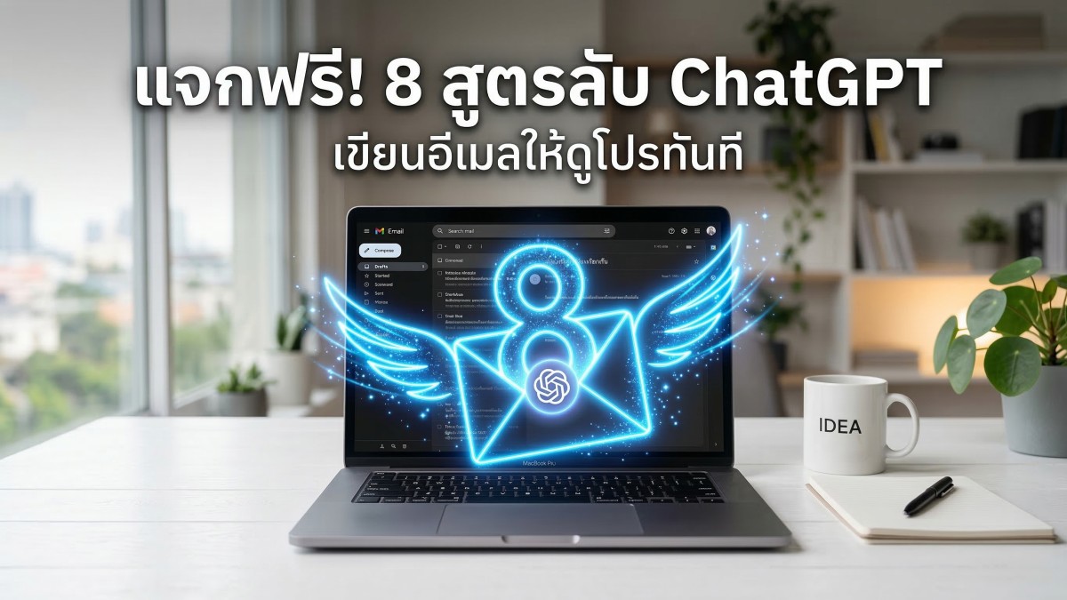 รวม 8 คำสั่ง Prompt ChatGPT เขียนอีเมลแบบมือโปร ช่วยลดเวลาทำงานและเพิ่มยอดขายได้จริง