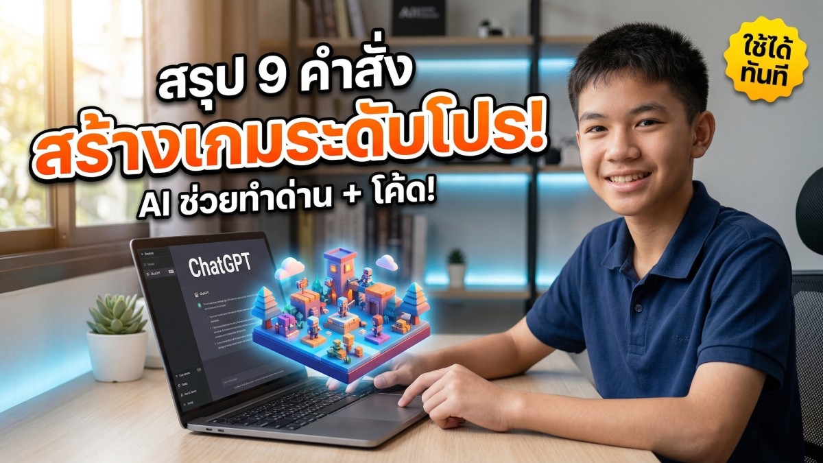 รวม 9 คำสั่ง Prompt ChatGPT สร้างเกมระดับโปร ฉบับเข้าใจง่าย ทำตามได้ทันที