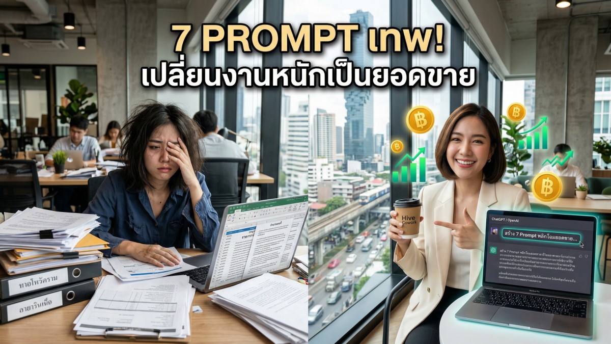 7 ไอเดียคำสั่ง Prompt ChatGPT ระดับสูง ช่วยลดเวลาทำงานและเพิ่มยอดขายได้ทันที