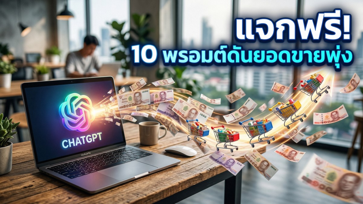 10 Prompt ChatGPT สร้างแผนการตลาดขั้นเทพ เพิ่มยอดขายให้ธุรกิจพุ่งกระฉูด
