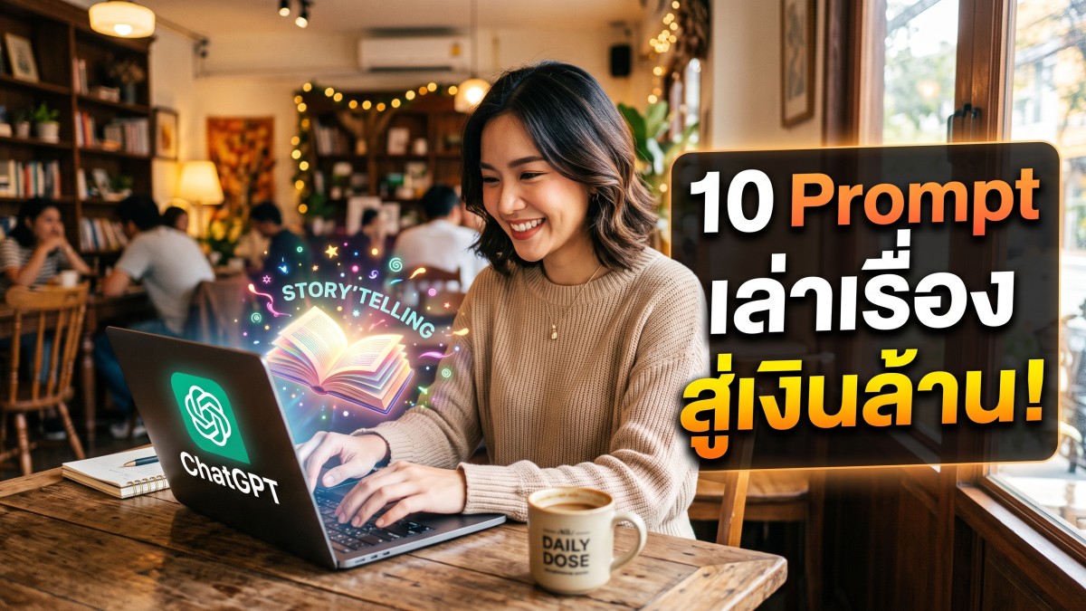 10 คำสั่ง ChatGPT Storytelling ขั้นเทพ ช่วยเขียนเล่าเรื่องให้ขายดีจนต้องบอกต่อ