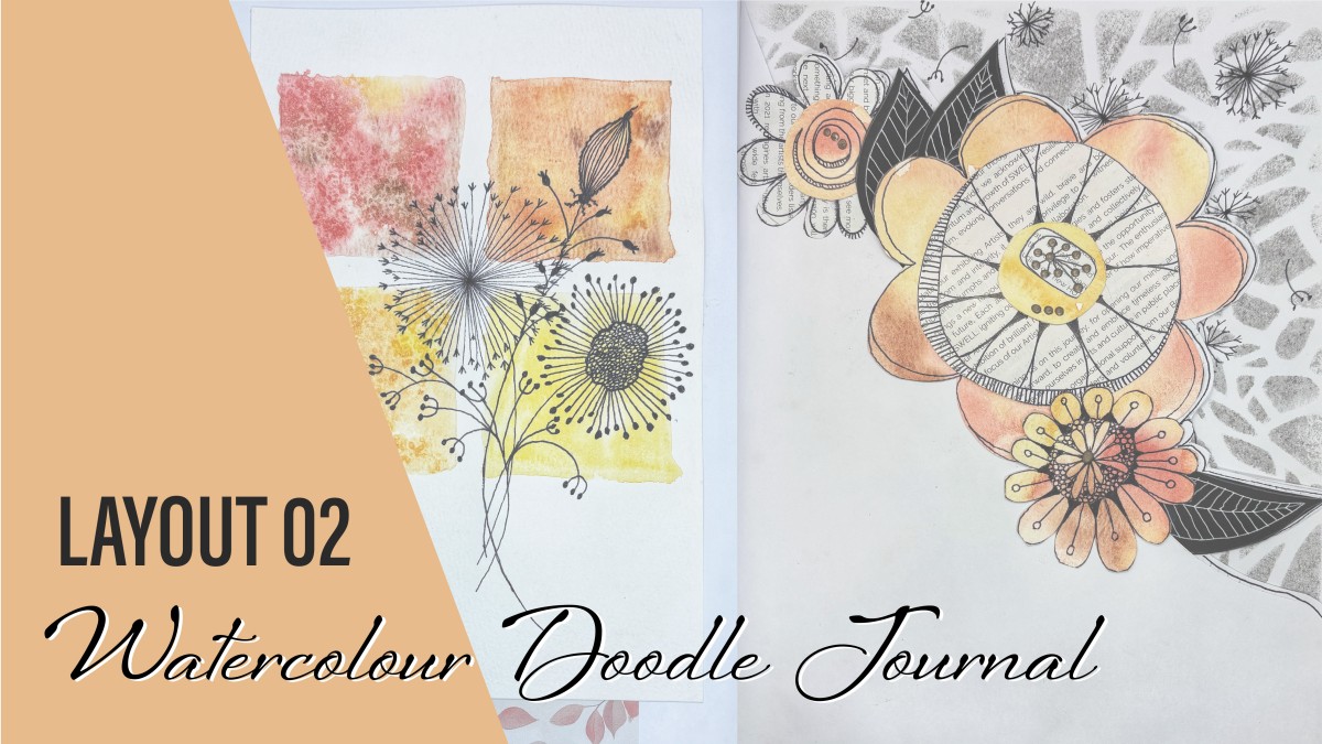 Watercolour Doodle Flowers