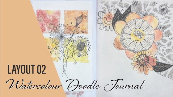 Watercolour Doodle Flowers