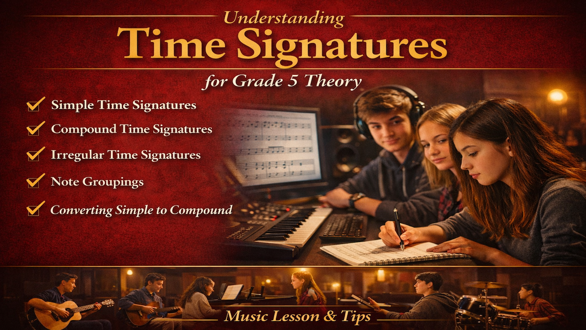 Grade 5 Music Theory Made Easy: Master Time Signatures, Grouping & Simple vs Compound Time