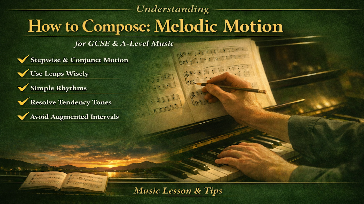 How to Compose Melodic Motion for GCSE & A-Level Music