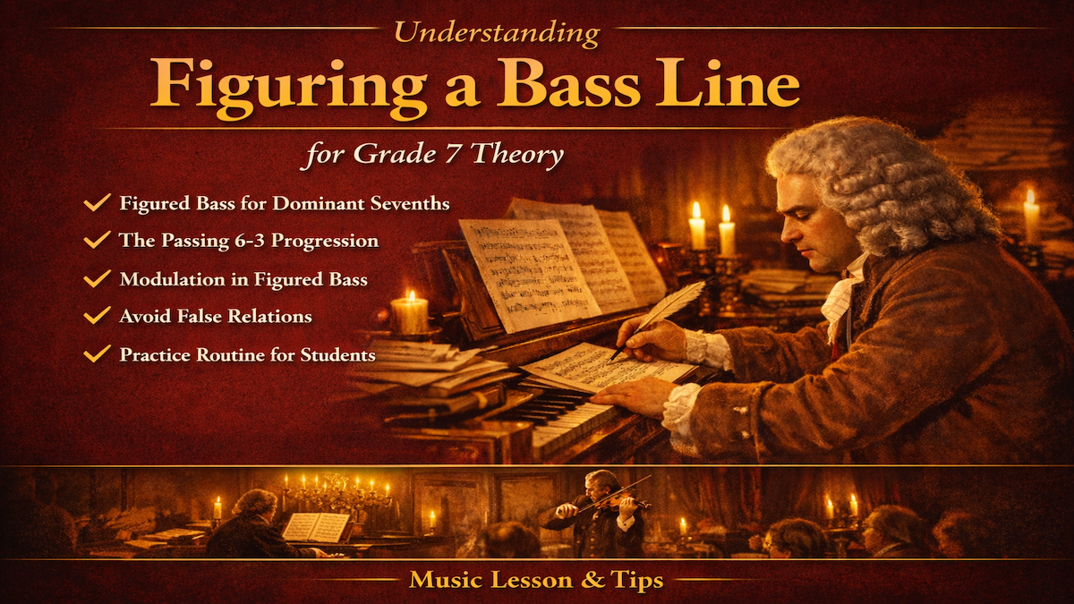 How to Master Grade 7 Theory Question 1: Figured Bass, Harmony and Progressions