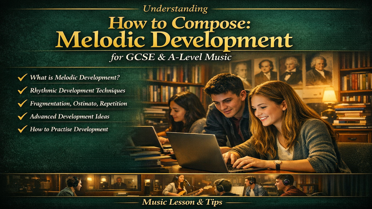 How to Develop a Melody for GCSE & A-Level Music Composition