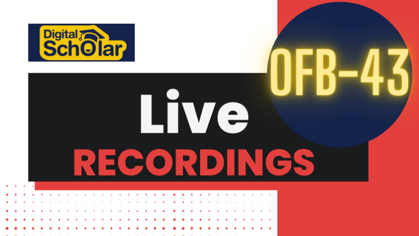 Offline Batch 43 - Live Session Recording