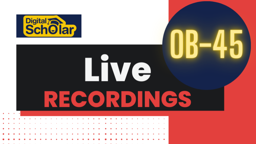 Online Batch 45 Live Session Recording