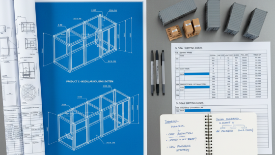 Como as decisões sobre design do produto podem influenciar os custos logísticos
