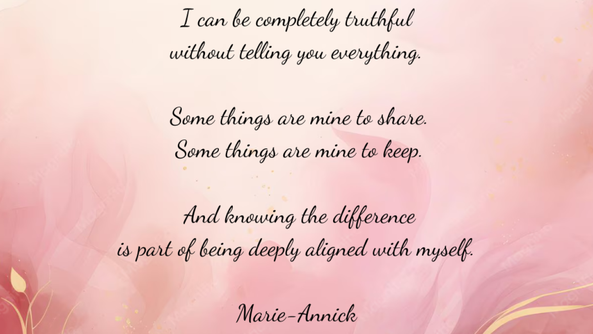 Truth Does Not Require Total Disclosure