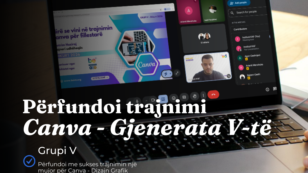 Përfundoi me sukses Trajnimi “Canva” – Gjenerata e V-të!