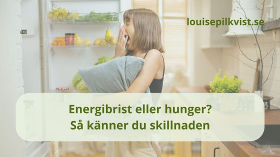 Energibrist eller hunger? Så känner du skillnaden