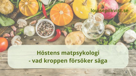 Höstens matpsykologi - vad kroppen försöker säga