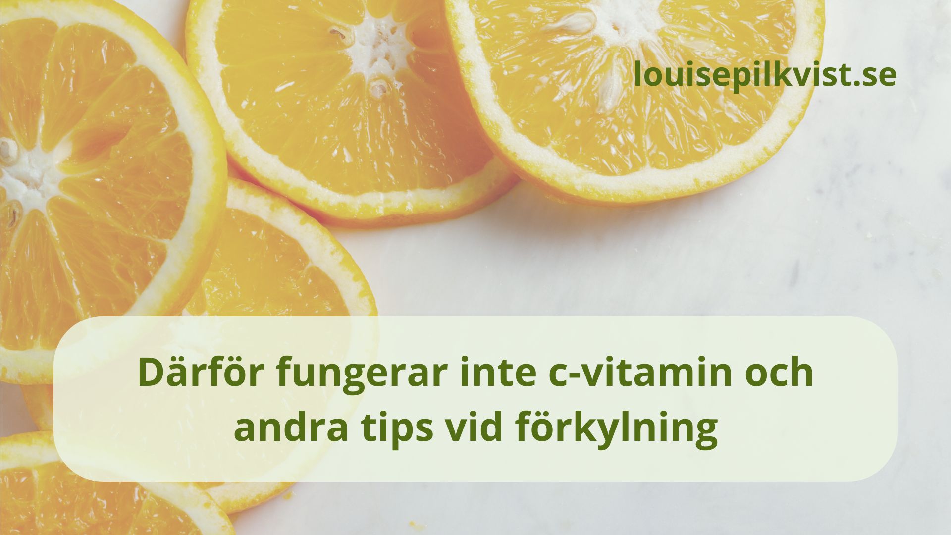 Därför fungerar inte c-vitamin och andra tips vid förkylning