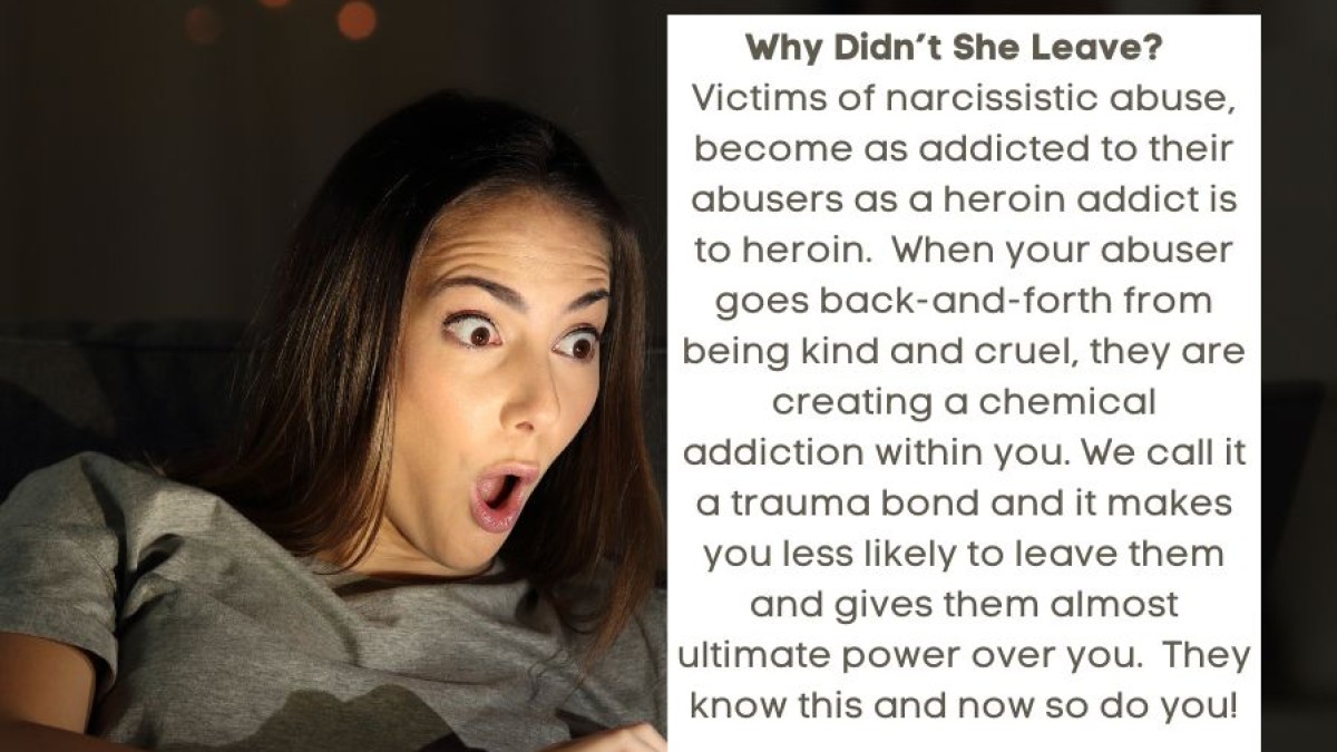 The Trauma Bond in Narcissistic Abuse: Why you feel like you might die if you leave them