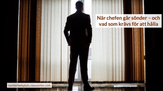 När chefen går sönder – och vad som krävs för att hålla