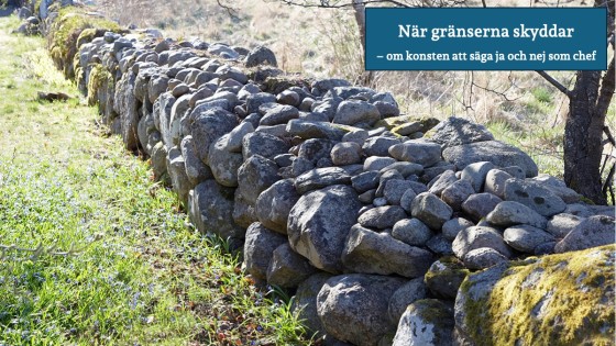 När gränserna skyddar - om konsten att säga ja och nej som chef